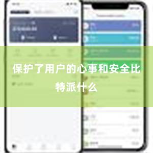 保护了用户的心事和安全比特派什么